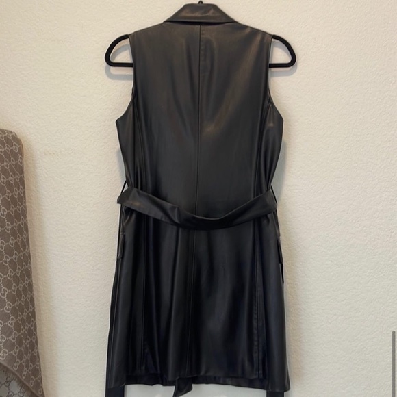 ZARA FAUX LEATHER VEST - Picture 9 of 11
